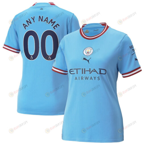 Manchester City Women 2022/23 Home Custom Jersey - Sky Blue