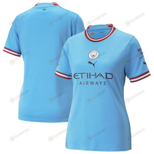 Manchester City Women 2022/23 Home Player Jersey - Sky Blue