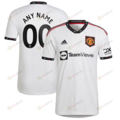 Manchester United 2022/23 Away Player Custom Jersey - White