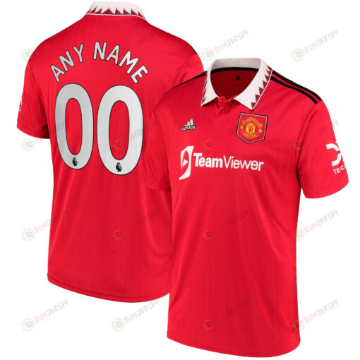 Manchester United 2022/23 Home Player Custom Jersey - Red