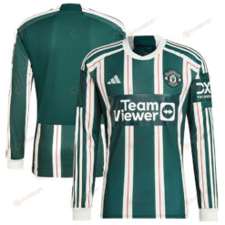 Manchester United 2023/24 Away Long Sleeve Men Jersey - Green