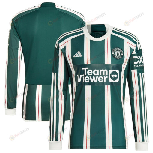 Manchester United 2023/24 Away Long Sleeve Men Jersey - Green