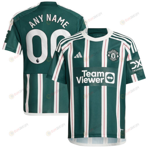 Manchester United 2023/24 Away Youth Custom Jersey - Green