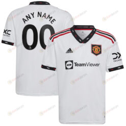 Manchester United Youth 2022/23 Away Player Custom Jersey - White