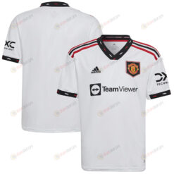 Manchester United Youth 2022/23 Away Player Jersey - White