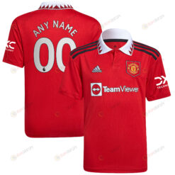 Manchester United Youth 2022/23 Home Player Custom Jersey - Red