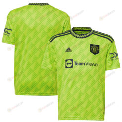 Manchester United Youth 2022/23 Third Custom 00 Jersey - Neon Green