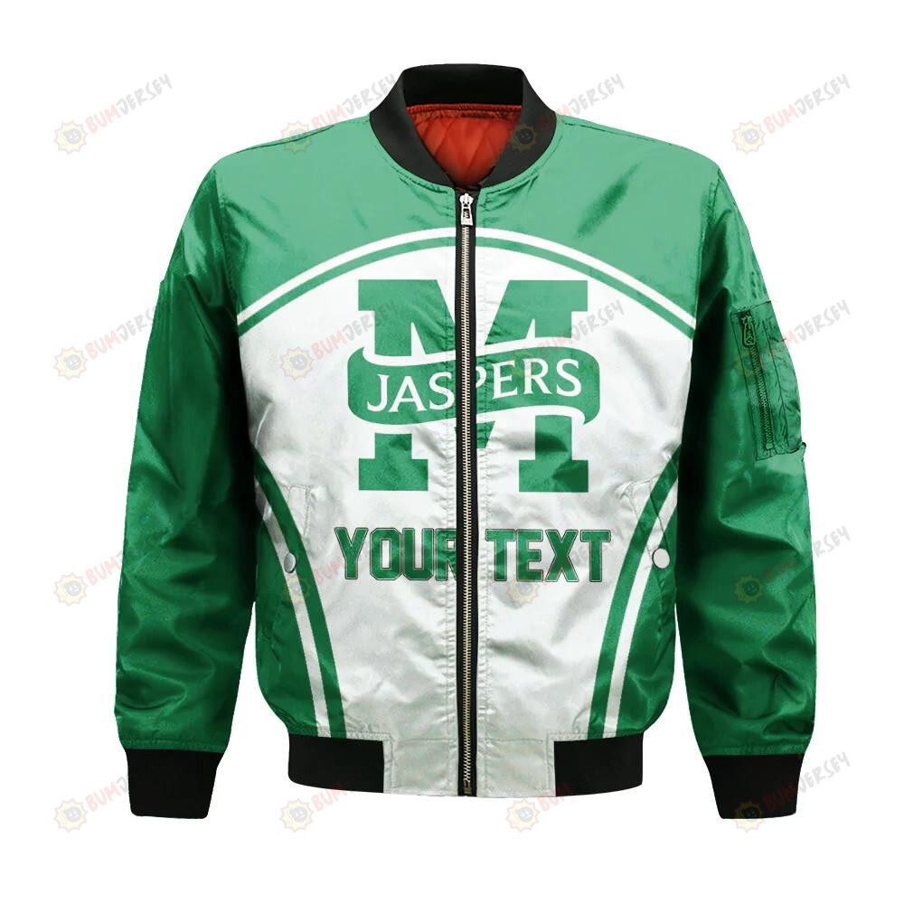 Manhattan Jaspers Bomber Jacket 3D Printed Custom Text And Number Curve Style Sport