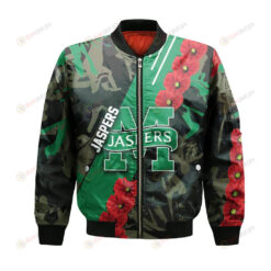 Manhattan Jaspers Bomber Jacket 3D Printed Sport Style Keep Go on