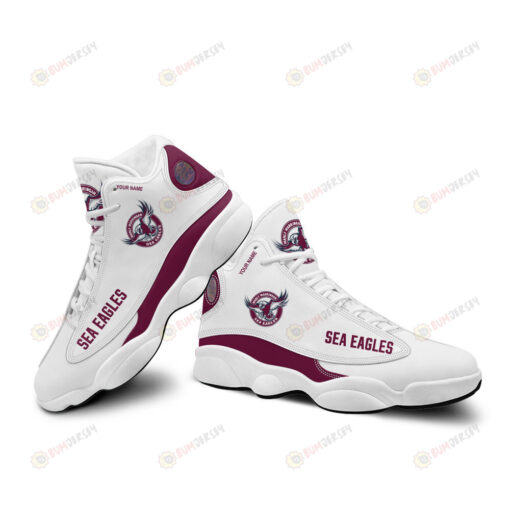 Manly Sea Eagles Logo Pattern Custom Name Air Jordan 13 Shoes Sneakers