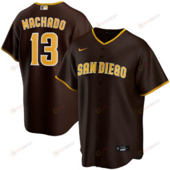 Manny Machado 13 San Diego Padres Alternate Player Men Jersey - Brown Jersey