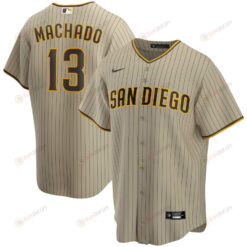 Manny Machado 13 San Diego Padres Alternate Player Men Jersey - Tan Jersey