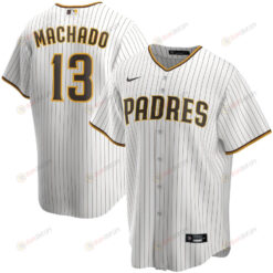 Manny Machado 13 San Diego Padres Alternate Player Men Jersey - White Jersey