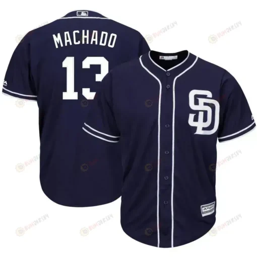 Manny Machado San Diego Padres Official Cool Base Player Jersey - Navy