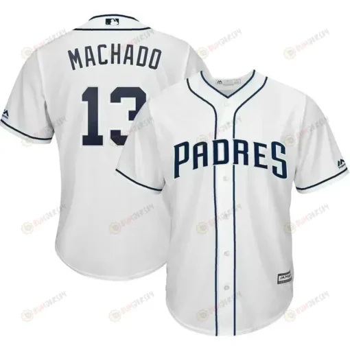 Manny Machado San Diego Padres Official Cool Base Player Jersey - White