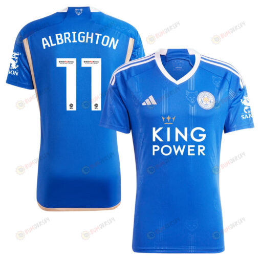 Marc Albrighton 11 Leicester City FC 2023/24 Home Men Jersey - Blue