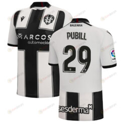 Marc Pubill 29 Levante 2022-23 Away Jersey - Black/White