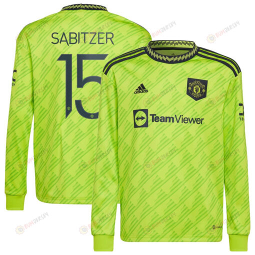 Marcel Sabitzer 15 Manchester United 2022/23 Third Long Sleeve Jersey - Men