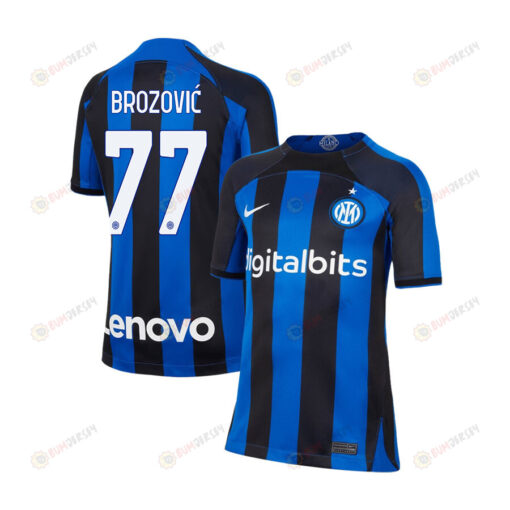 Marcelo Brozovi? 77 Inter Milan 2022/23 Home Jersey - Youth