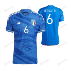 Marco Verratti 6 Italy National Team 2023-24 Home Jersey - Player Version