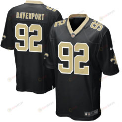 Marcus Davenport 92 New Orleans Saints Game Player Jersey - Black