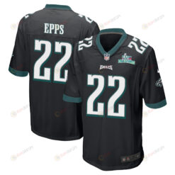 Marcus Epps 22 Philadelphia Eagles Super Bowl LVII Champions Men's Jersey - Black