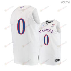 Marcus Garrett 0 Kansas Jayhawks Basketball Youth Jersey - White