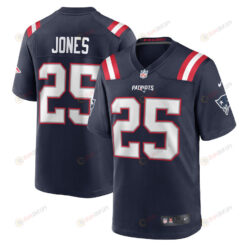 Marcus Jones New England Patriots Game Player Jersey - Navy