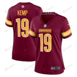 Marcus Kemp 19 Washington Commanders Women's Game Player Jersey - Burgundy