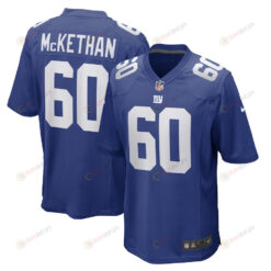 Marcus McKethan New York Giants Game Player Jersey - Royal