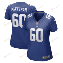 Marcus McKethan New York Giants Women's Game Player Jersey - Royal
