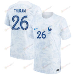 Marcus Thuram 26 France National Team 2022-23 Away Men Jersey - White