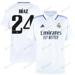 Mariano D?az 24 Real Madrid 2022/23 Home Men Jersey - White