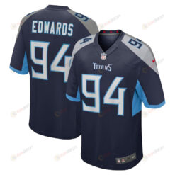 Mario Edwards 94 Tennessee Titans Home Game Player Jersey - Navy