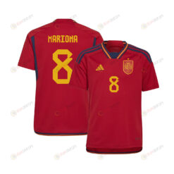 Mariona Caldentey 8 Spain 1 Star Women's National Team 2023-24 World Cup Home Jersey