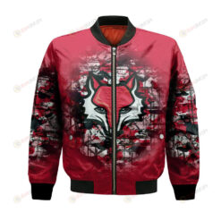 Marist Red Foxes Bomber Jacket 3D Printed Camouflage Vintage