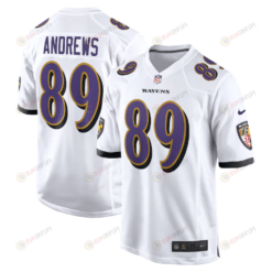 Mark Andrews 89 Baltimore Ravens Game Jersey - White