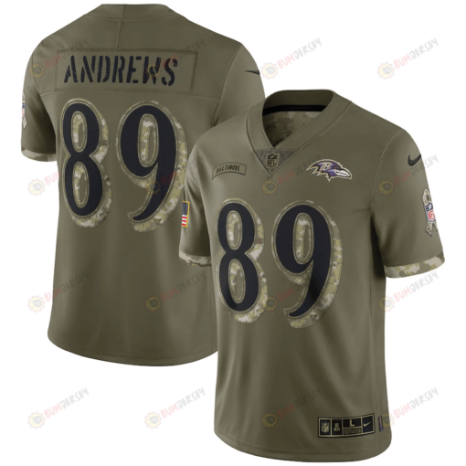 Mark Andrews Baltimore Ravens 2022 Salute To Service Limited Jersey - Olive