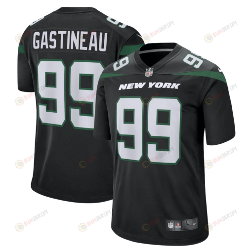 Mark Gastineau 99 New York Jets Game Jersey - Stealth Black