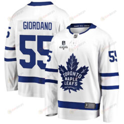 Mark Giordano 55 Toronto Maple Leafs Stanley Cup 2023 Playoffs Patch Away Breakaway Men Jersey - White