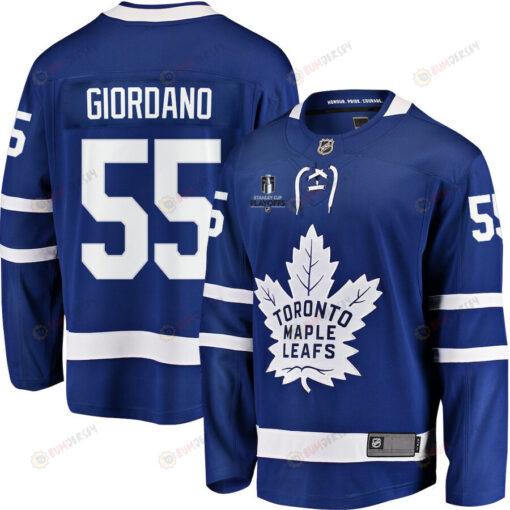 Mark Giordano 55 Toronto Maple Leafs Stanley Cup 2023 Playoffs Patch Home Breakaway Men Jersey - Blue