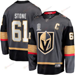 Mark Stone 61 Vegas Golden Knights 2023 Stanley Cup Champions Patch Alternate Breakaway Jersey - Black