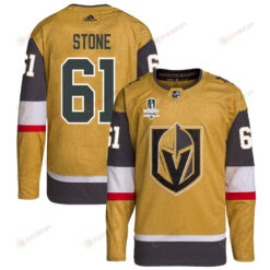 Mark Stone 61 Vegas Golden Knights Stanley Cup 2023 Final Patch Home Breakaway Men Jersey - Gold