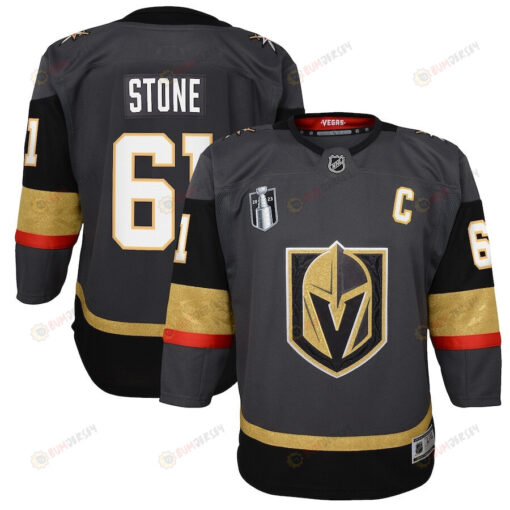 Mark Stone 61 Vegas Golden Knights Youth 2023 Stanley Cup Final Alternate Jersey - Black