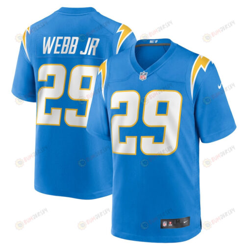 Mark Webb Jr. 29 Los Angeles Chargers Game Jersey - Powder Blue