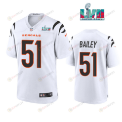 Markus Bailey 51 Cincinnati Bengals Super Bowl LVII Men's Jersey- White