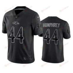 Marlon Humphrey 44 Baltimore Ravens Black Reflective Limited Jersey - Men