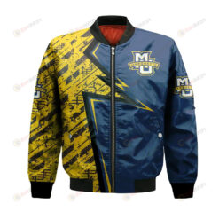 Marquette Golden Eagles Bomber Jacket 3D Printed Abstract Pattern Sport