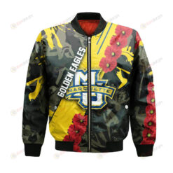 Marquette Golden Eagles Bomber Jacket 3D Printed Sport Style Keep Go on