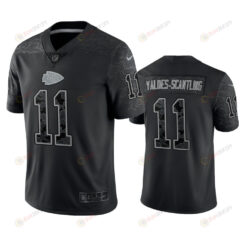 Marquez Valdes-Scantling 11 Kansas City Chiefs Black Reflective Limited Jersey - Men